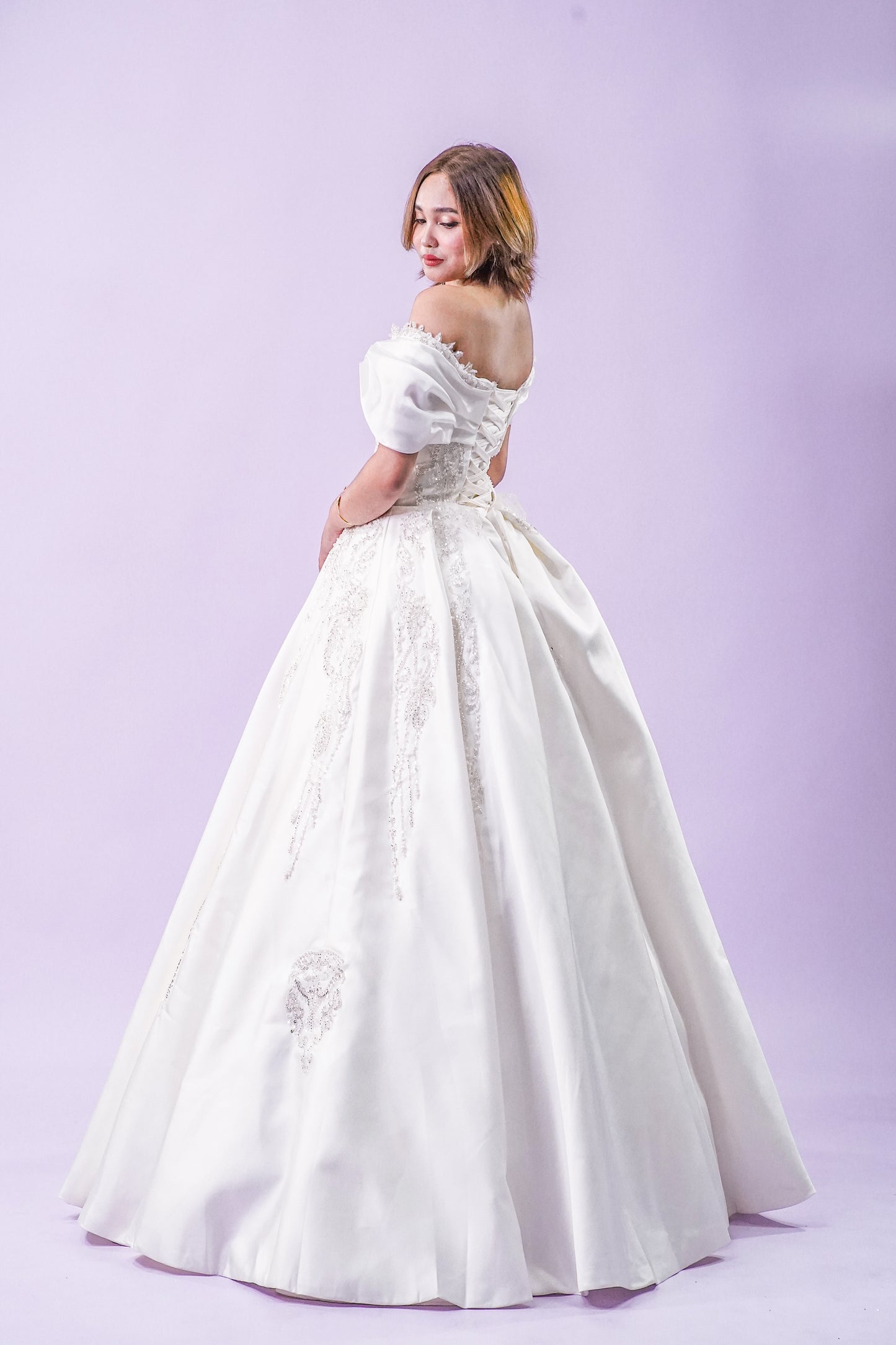 Off-Shoulder Enchanted Fairy Wedding Bridal Gown