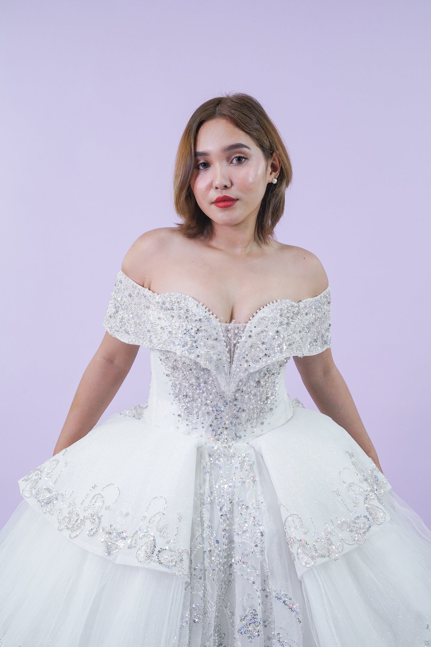 Off-Shoulder Fairy Enchanted Wedding Bridal Gown