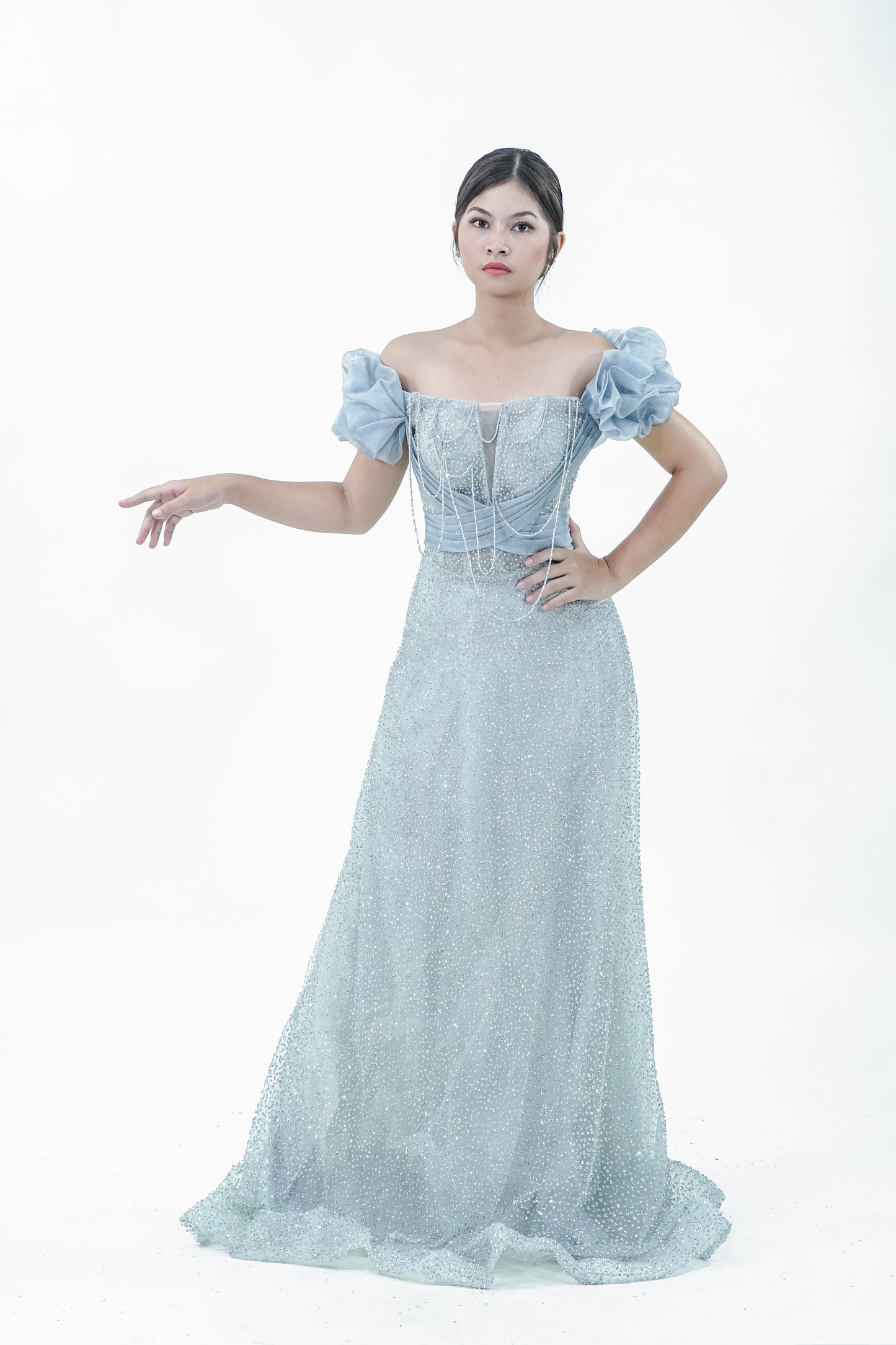 Enchanted Blue Evening Gown