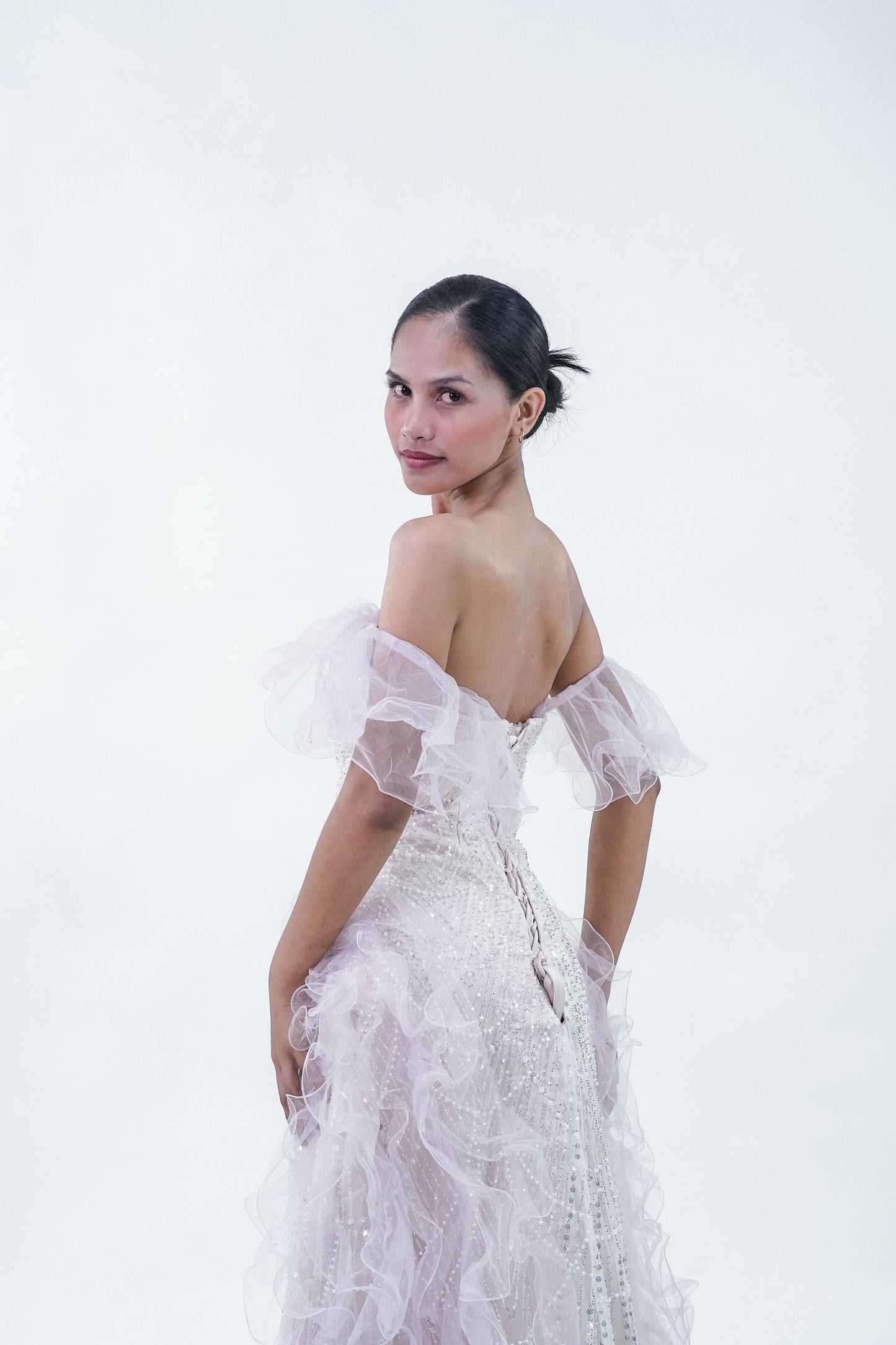 Mermaid Aqua Enchanted Yellow Pink Evening gOwn - Noelle West Bridals