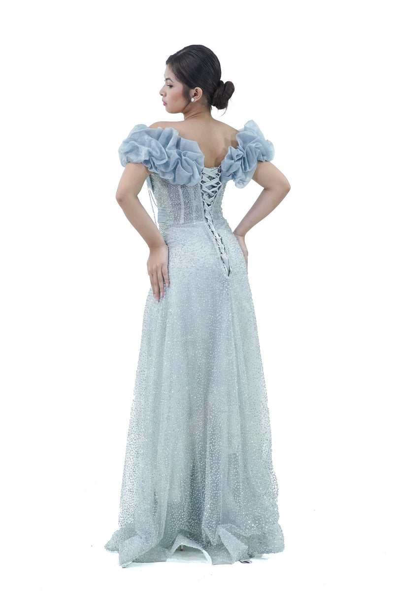 Enchanted Blue Evening Gown