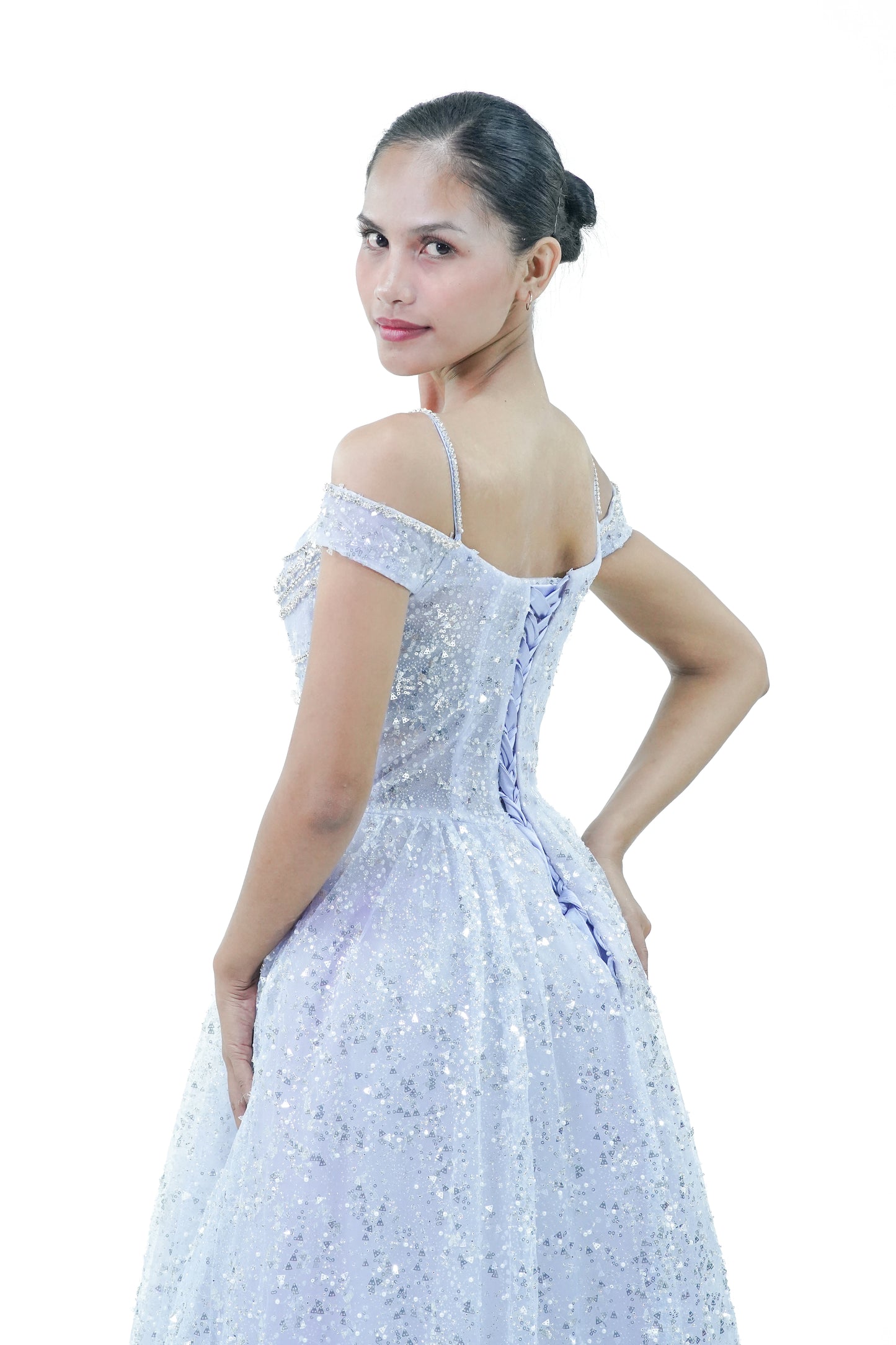 Enchanted Intricate Blue Evening Gown