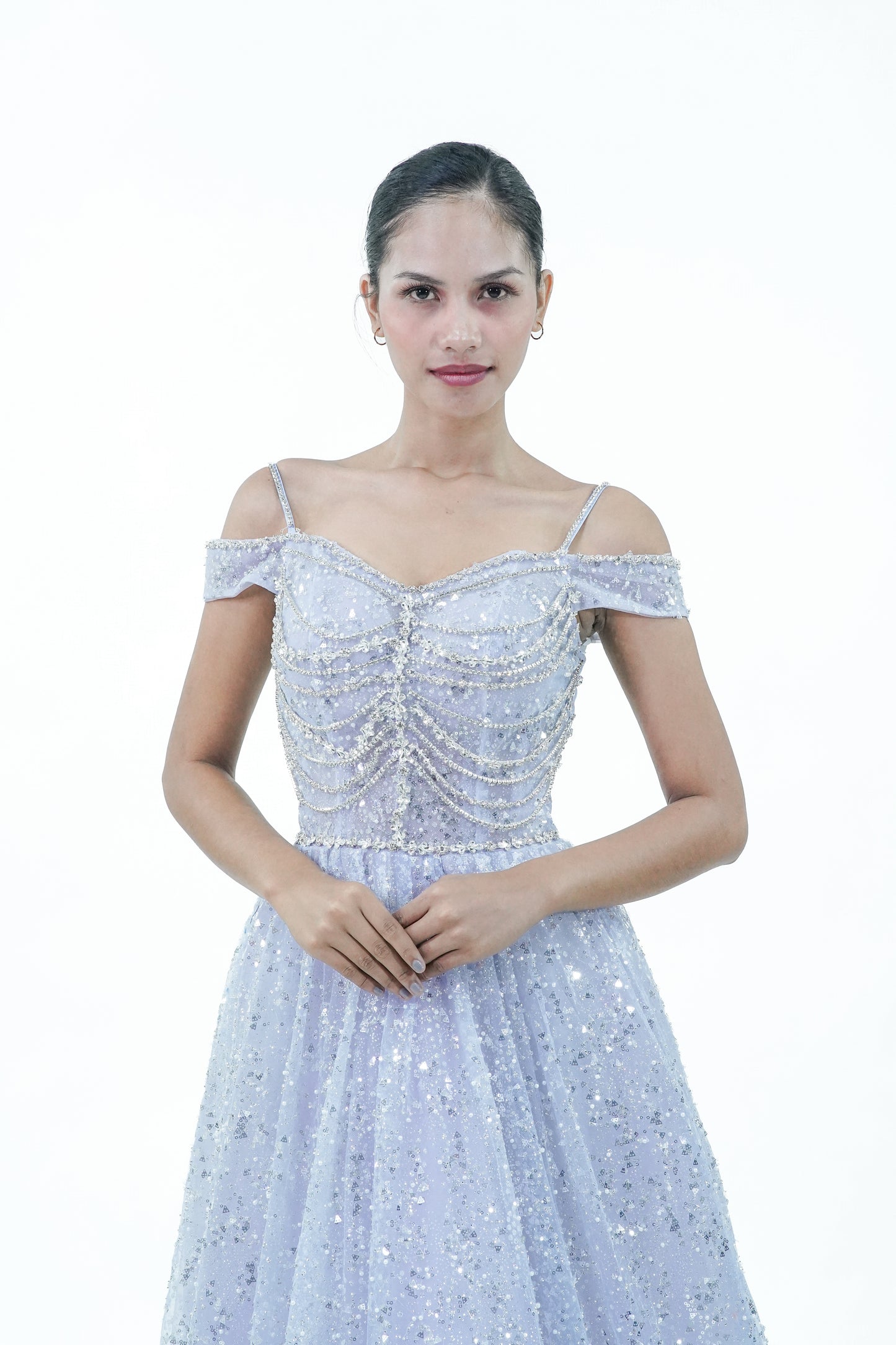 Enchanted Intricate Blue Evening Gown