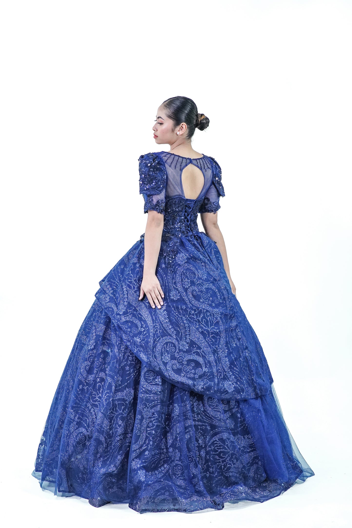 Midnight Royal Blue Ball Gown - Noelle West Bridals