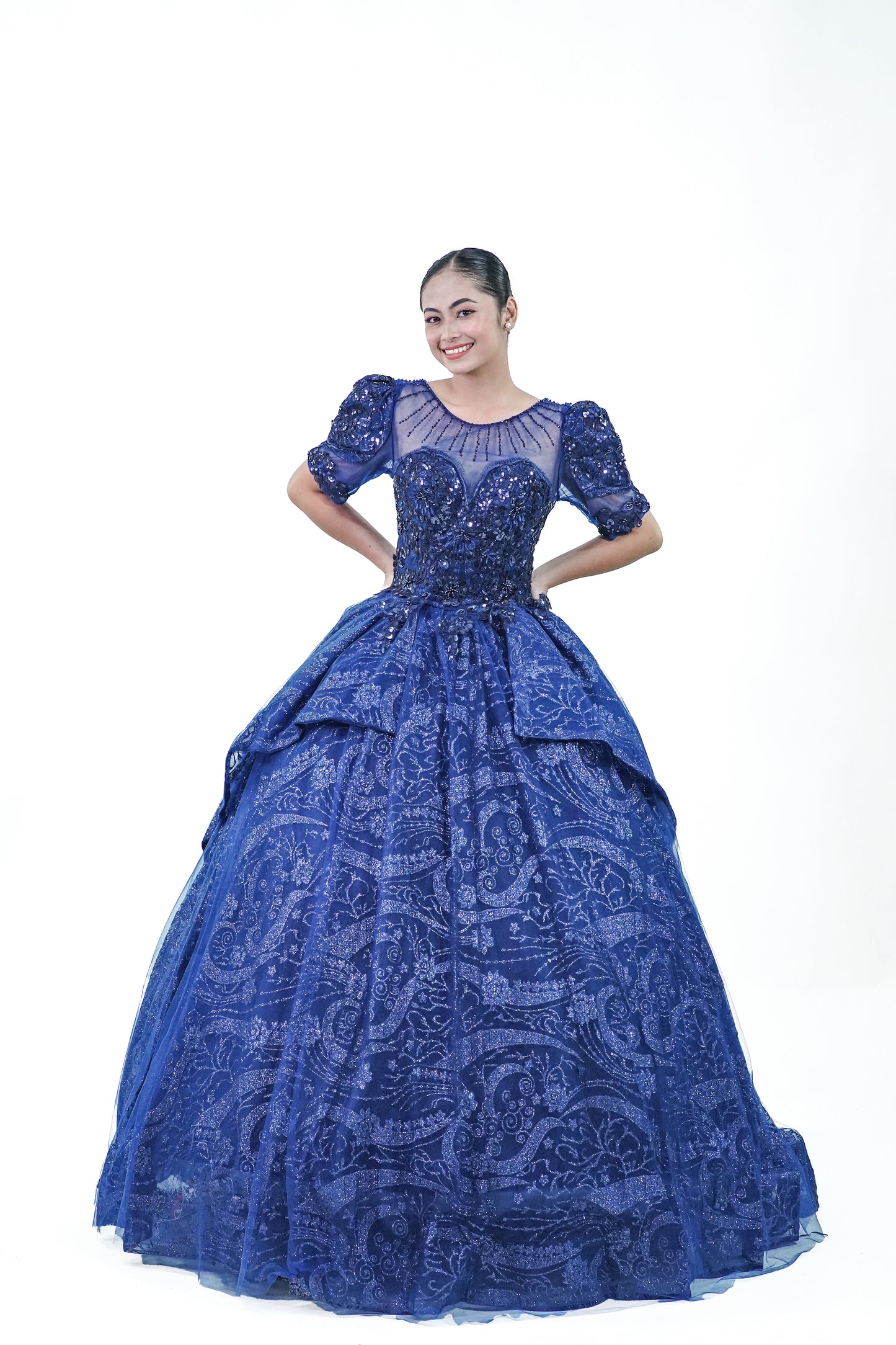 Midnight Royal Blue Ball Gown - Noelle West Bridals