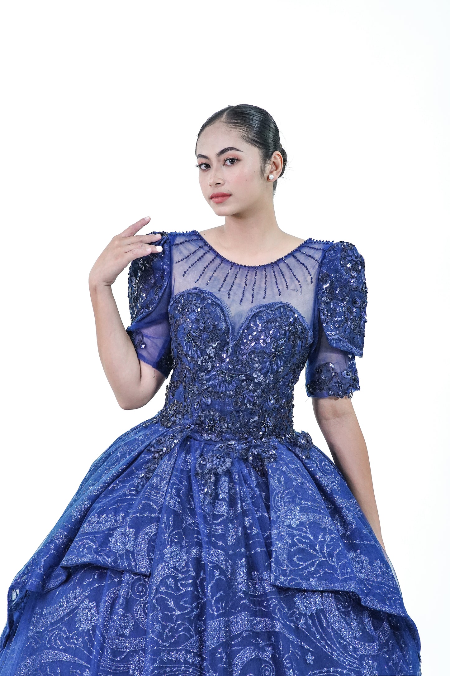 Midnight Royal Blue Ball Gown - Noelle West Bridals