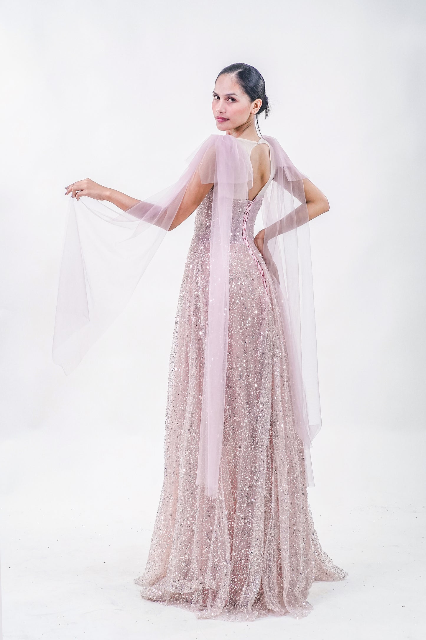 Fairy Tule Pink Evening Gown - Noelle West Bridals