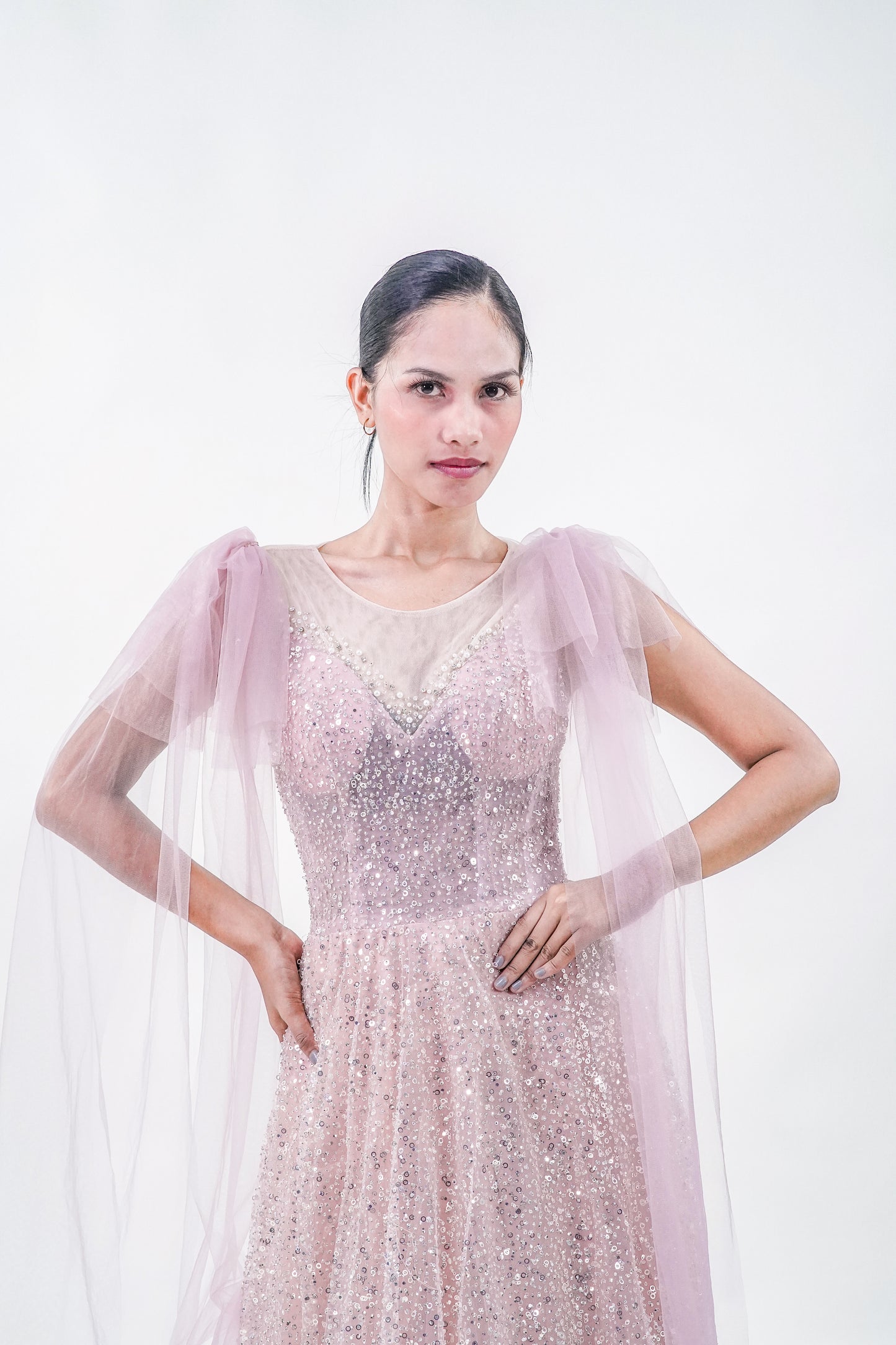 Fairy Tule Pink Evening Gown - Noelle West Bridals